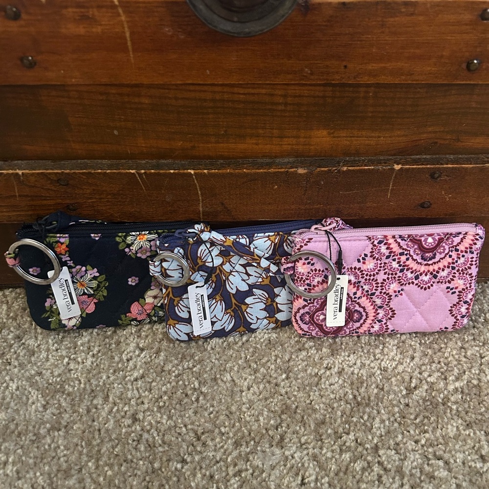 Vera Bradley Floral Trio Wallet Set - NWT